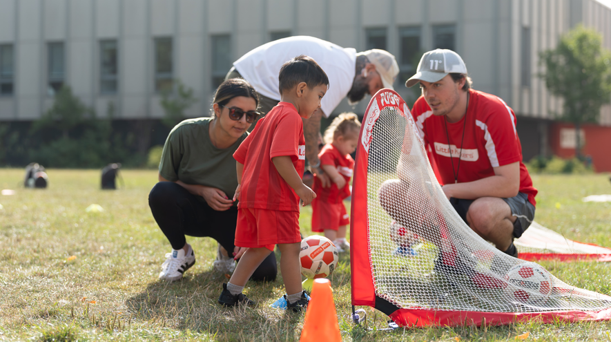 Little Kickers coaches and players